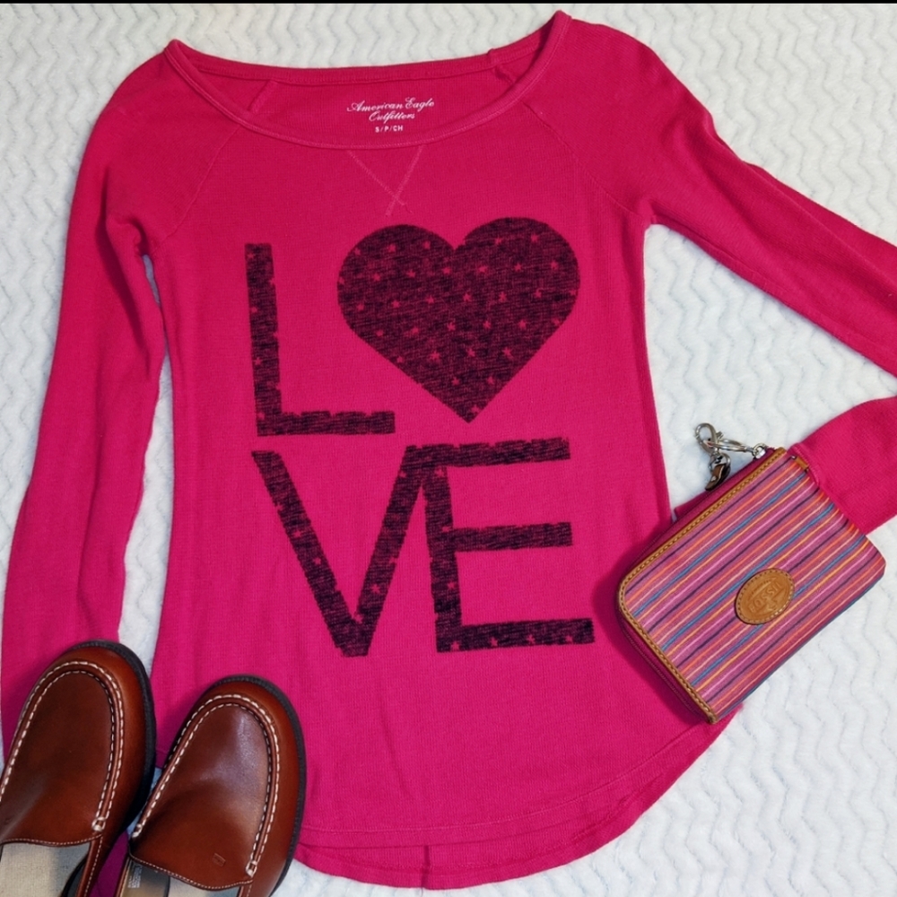AMERICAN EAGLE: Graphic Lightweight Thermal Knit
